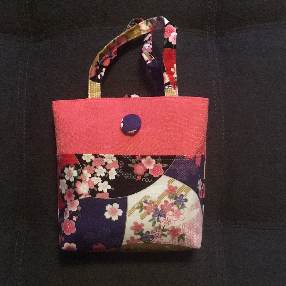 Japanese Kimono Mini Tote (BRAND NEW) - Picture 6 of 9